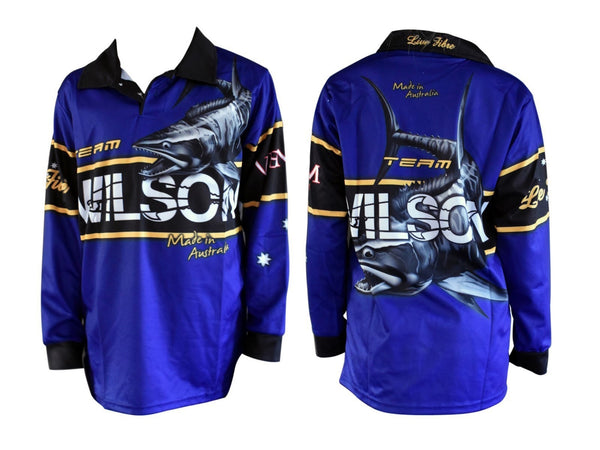 Team Wilson Kids Tournament Long Sleeve Fishing Shirt with Collar