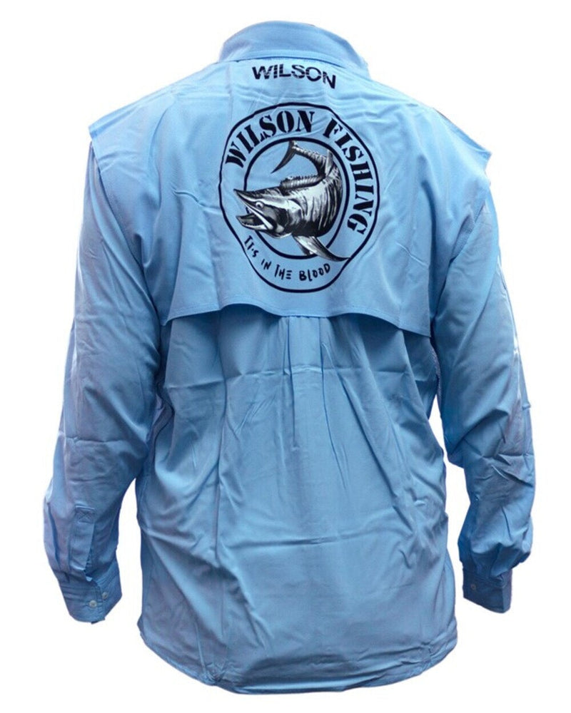 Wilson Outdoor Vented Long Sleeve Fishing Shirt - Moisture Wicking Fishing Jersey